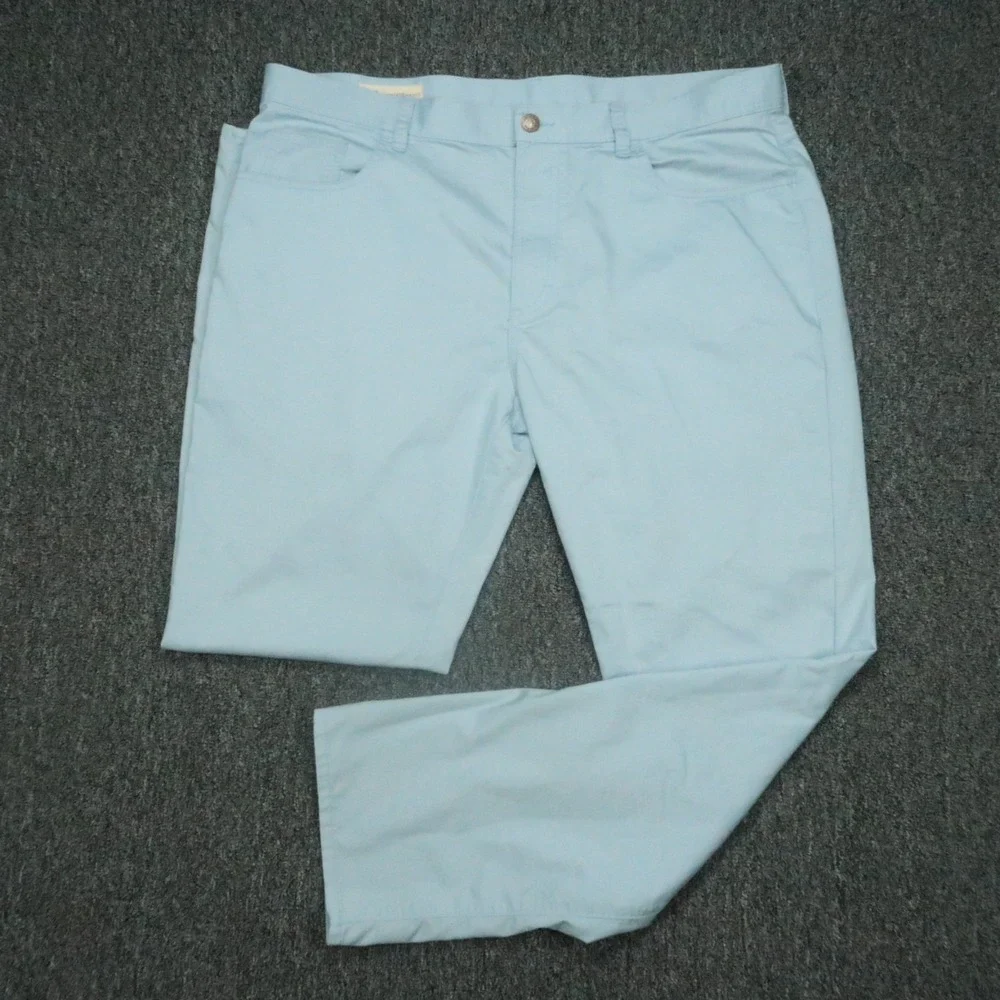 Onward Reserve Pants Men 40x32‎ Blue Performance Golf Chino Trousers Stretch